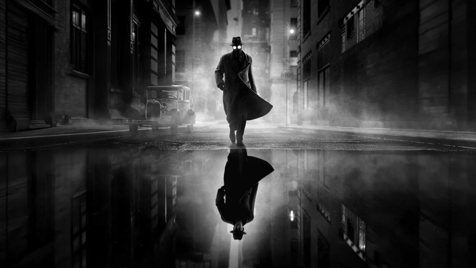 Spider-Noir black and white