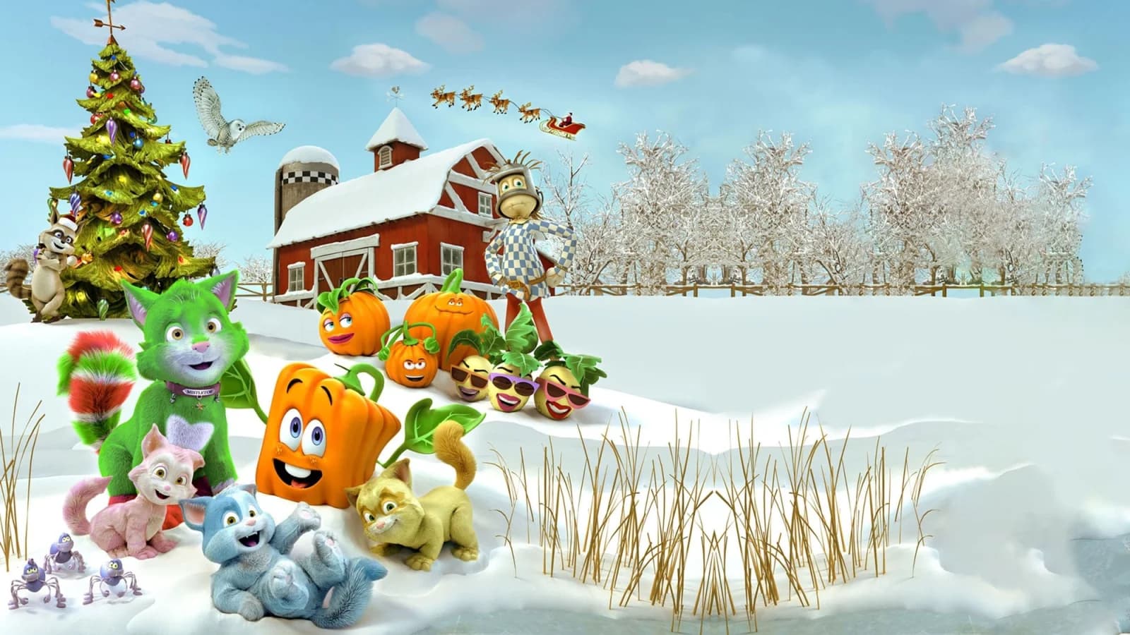 Spookley la zucca quadrata: Natale con i gattini
